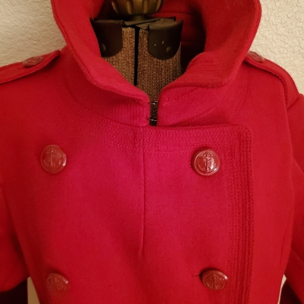 🧿 NEW RED JACKET PEA COAT